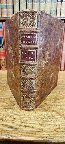 Transactions philosophiques de la Société Royale de Londres. Années 1733 et 1734. Traduites par M...