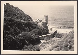 Dintorni Santa Margherita Ligure 1950, Castello sul mare, Fotografia vintage