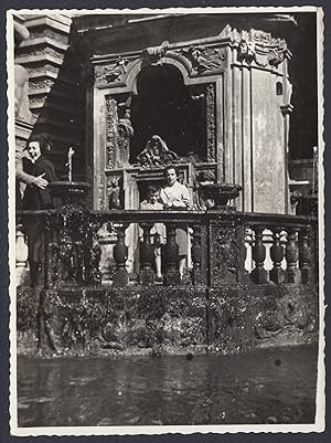 Tivoli 1950, Villa d'Este, Fontana dell'Organo, Fotografia vintage