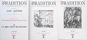 Vers la Tradition N° 83-84, 85 et 86 - Année 2001 Complète