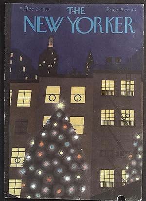The New Yorker December 21, 1938 Adolph Kronengold FRONT COVER ONLY