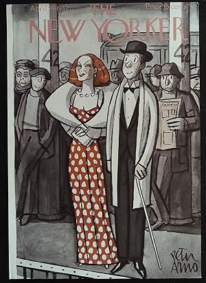 The New Yorker April 24, 1937 Peter Arno FRONT COVER ONLY