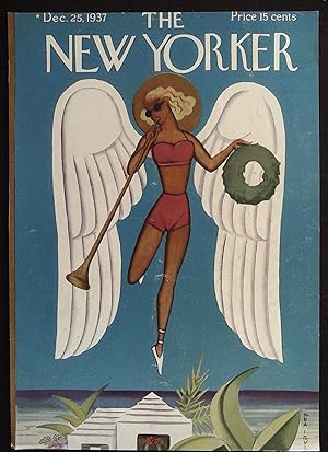 The New Yorker December 25, 1937 Rea Irvin FRONT COVER ONLY