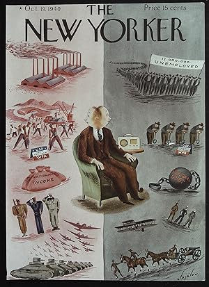 The New Yorker October 19, 1940 Constantin Alajalov FRONT COVER ONLY