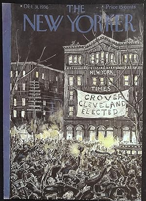 The New Yorker October 31, 1936 FRONT COVER ONLY