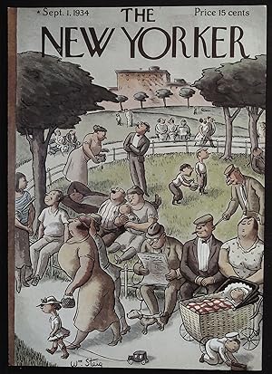 The New Yorker September 1, 1934 William Steig FRONT COVER ONLY