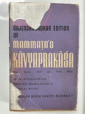 The Kavyaprakasa of Mammata : first, second, third & tenth ullasas