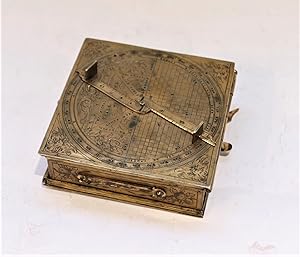 Astronomical compendium in gilt and silver brass and silver signed « Tobias Volckmer fecit anno 1...