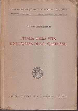 L'Italia nella vita e nell'opera di P.A. Vjazemskij