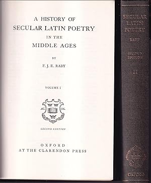 A History of Secular Latin Poetry in the Middle Ages Volume I - Volume II Second edition