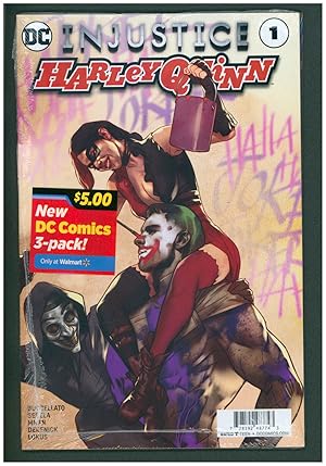 Harley Quinn Injustice #1 Walmart Exclusive Variant. (DC Comics Sealed 3-Pack)