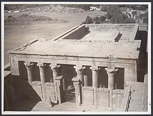 Egitto 1950, Esna, Il Tempio, Fotografia vintage