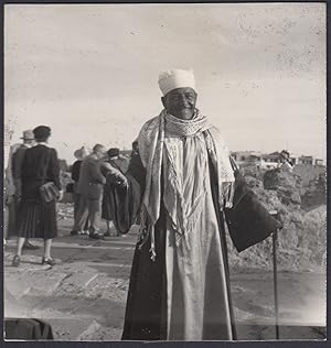 Egitto 1950, Edfu, Tipico abitante del luogo, Fotografia epoca
