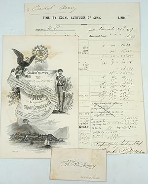 West Point hop invitation and test from F.P. Avery, USMA Class of 1878