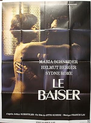 "LE BAISER" Réalisé par Otto SCHENK en 1973 avec Maria SCHNEIDER, Helmut BERGER / Affiche françai...