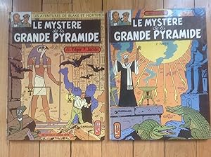 Le MYSTERE de la GRANDE PYRAMIDE . en deux albums . Les Aventures de BLAKE et MORTIMER .