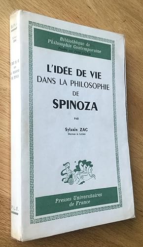 L idée de vie dans la philosophie de Spinoza