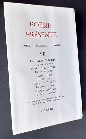 Poésie présente. Cahiers trimestriels de poésie. N°VII, décembre 1972.