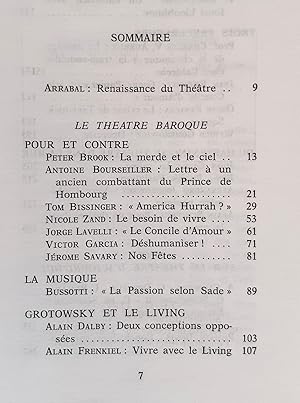 Le théâtre 1968-1. Cahiers dirigés par Arrabal.