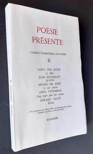 Poésie présente. Cahiers trimestriels de poésie. N°II, septembre 1971.