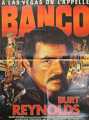 "BANCO" Réalisé par Richard RICHARDS en 1986 avec Burt REYNOLDS / Affiche française originale / O...