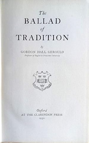 THE BALLAD OF TRADITION