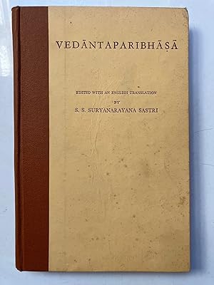 Vedantaparibhasa [Adyar Library series, v. 34]