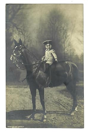 Der erste Ritt: Prinz Wilhelm von Preussen [photographic postcard]