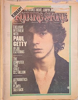 Rolling Stone Issue No. 160 May 9, 1974 Paul Getty
