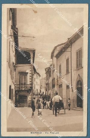 MARRADI, Firenze. Via Pescetti. Cartolina viaggiata nel 1927.