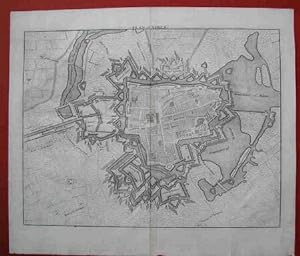 Plan of Ypres. Acquaforte databile nella prima metÃÂdel 1700