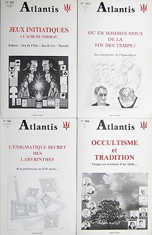 Revue ATLANTIS N° 363 à 366 64ème année complète (1990-1991)