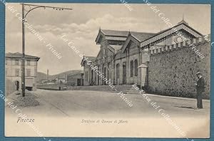 FIRENZE. Stazione di Campo di Marte. Cartolina d'epoca inizio 1900
