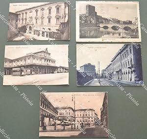 PADOVA cittÃ. 5 cartoline d'epoca viaggiate