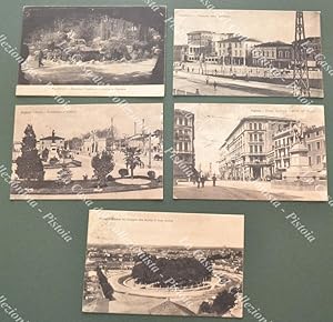 PADOVA cittÃ. 5 cartoline d'epoca viaggiate 1917-1918. (Rif.F2645)