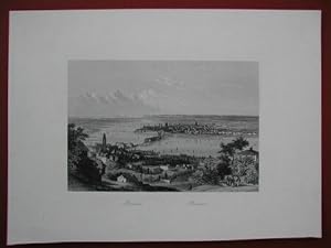 MANTOVA. Mantua. Incisione tratta dall'opera di Jhon Sherer, edita a Londra attorno al 1860
