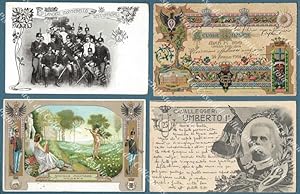 REGGIMENTALI PRIMA GUIERRA. 4 cartoline d'epoca