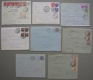 Regno. 8 lettere per la Germania, 1921 - 1929.
