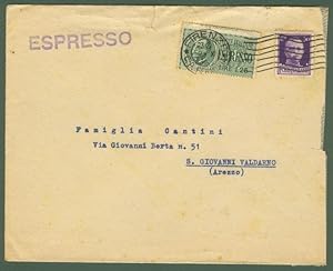 R.S.I. VARIETA'. Espresso del 9.10.1943 da Firenze per S.Giovanni Valdarno (Arezzo).