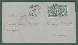 Regno. Lettera da Messina a Palermo del 22.1.1866.