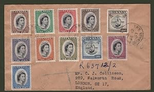 GRENADA. 1957. Registered letter fon London.