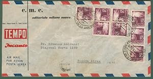 REPUBBLICA * AEREOGRAMMA - 16.07.1949 da Milano per Buenos Aires