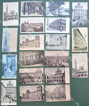 MODENA cittÃ. 19 cartoline d'epoca (11 viaggiate tra il 1900-1926)