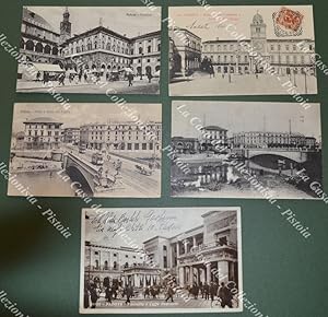 PADOVA cittÃ. 5 cartoline d'epoca viaggiate tra il 1904 e il 1933.