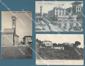 Toscana. FIESOLE. 3 cartoline d'epoca, una viaggiata nel 1907