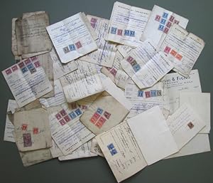 MARCHE DA BOLLO. 44 ricevute (1948 - 1958) di locazioni