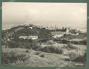 MONTALCINO, Toscana. Panorama. Foto originale ENIT, anni '30