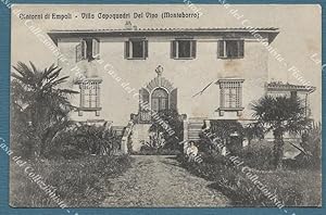 EMPOLI DINTORNI. Monteborro. Villa Capoquadri Del Vivo. Cartolina d'epoca viaggiata