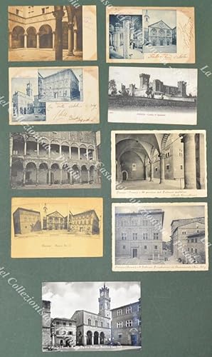 PIENZA, Siena. 9 cartoline d'epoca