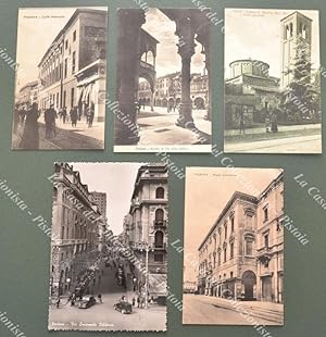 PADOVA cittÃ. 5 cartoline d'epoca viaggiate 1917-1951. (Rif.F2644)